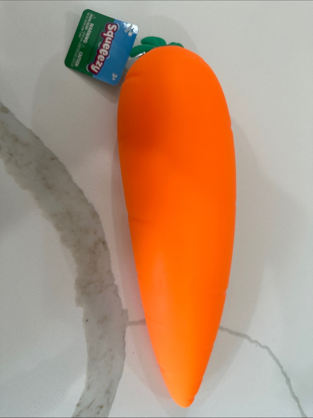 Sunny Days Orange Carrot Soft Squeezey Toy - Kids